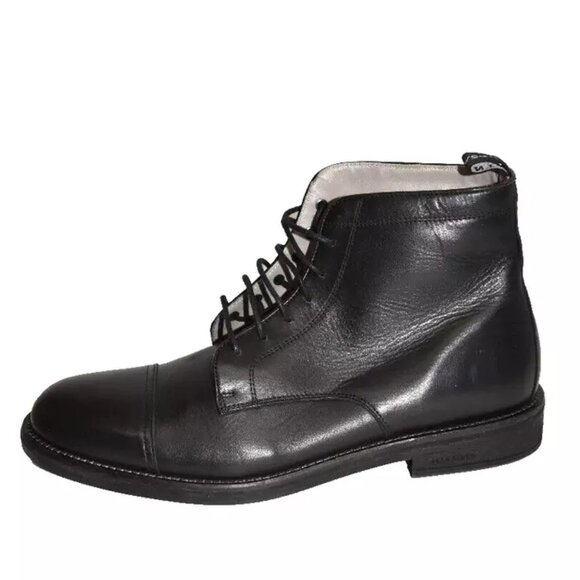 ALLSAINTS Harland Leather Boots New! ALLSAINTS Harland Cap Toe Boot (Men) Black 44 EU 11 US  main image 3